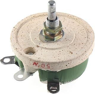 1Pcs 50W BC1 high Power Rheostat Rotary Variable Wire Wound Disc Shape Adjustable Resistor Sliding,10R