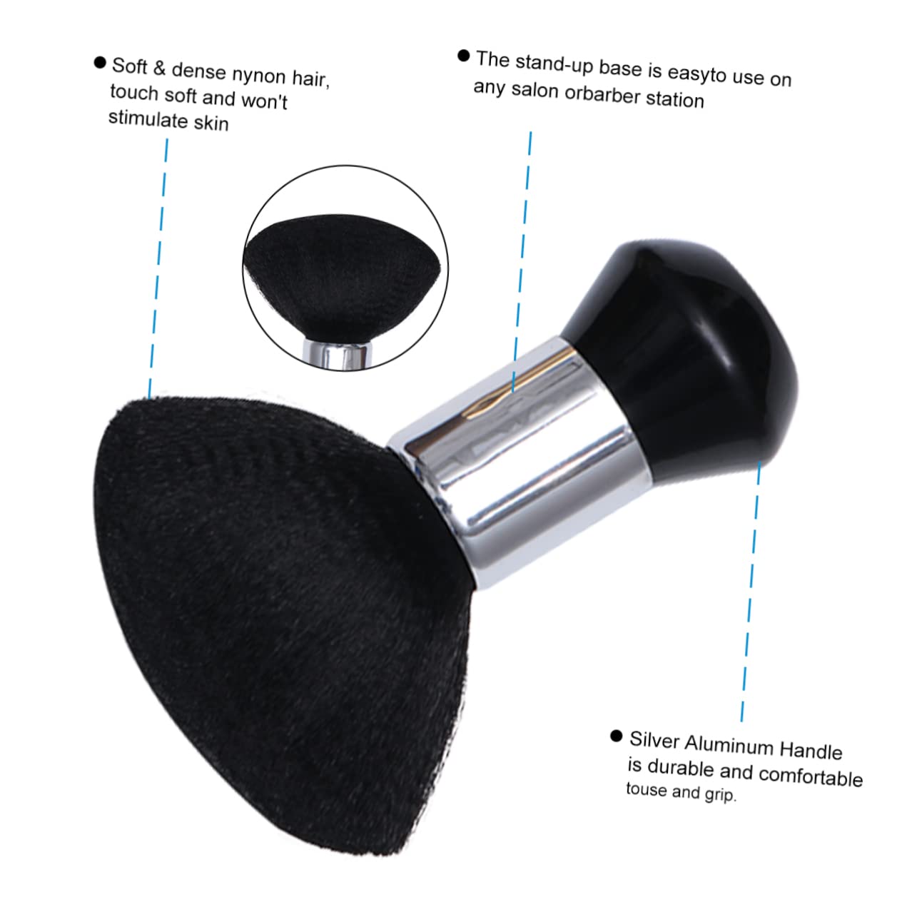 Housoutil Cape de Coiffure Cape avec Brosse Plumeau pour Cou Kit Outils de Coupe de Cheveux