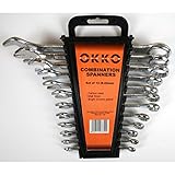 sotiert nach Größe Okko 12 teiliges Maul Ringschlüssel Schlüssel Set 6-22 mm