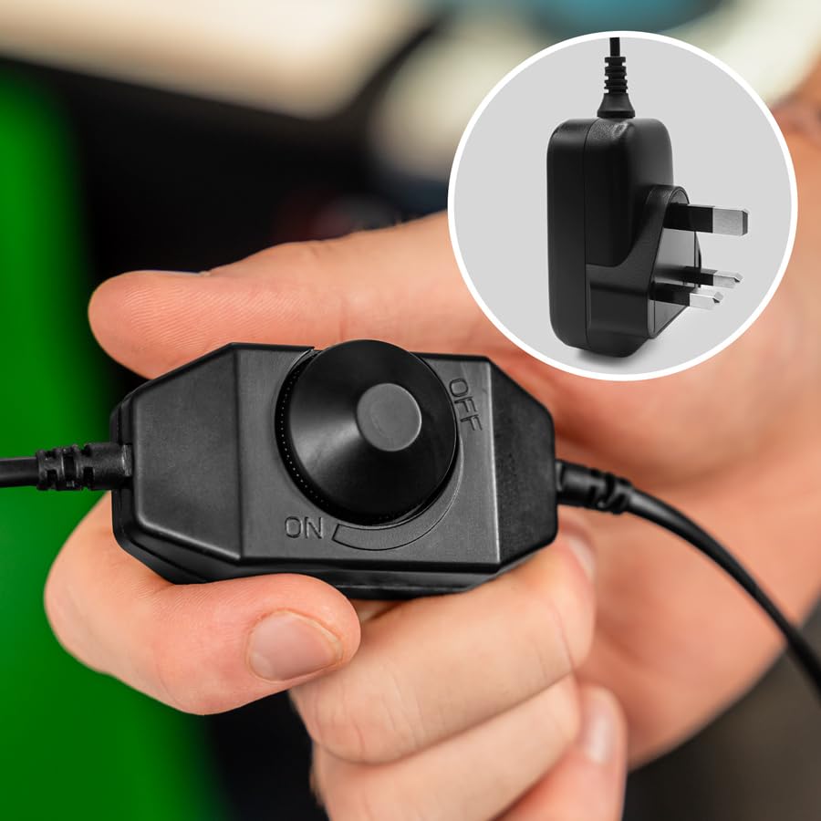 PINPOINT Cible de fléchettes LED 360° | Anneau lumineux 6500 K avec variateur intégré et boîtier ABS – Ajustement universel pour tous les cibles de fléchettes – Éclairage sans ombre pour la maison, le