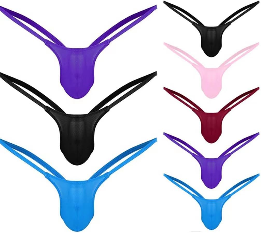 Evankin Men's Underwear See Through Sexy Jock Straps Underpants U-shaped Pouch T-shaped Pants Fun Underwear - Image 6