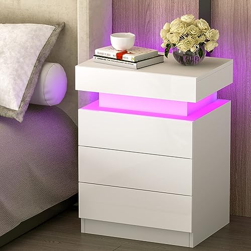 Chleby Moderna Mesita de Noche con Tira