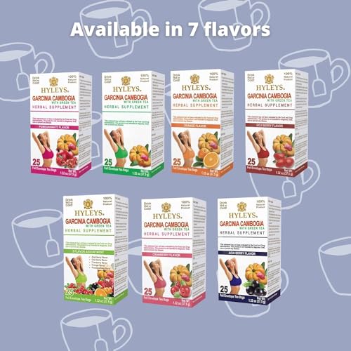 HYLEYS Tea Garcinia Cambogia Green Tea with Assorted Flavors - 42 Tea Bags - Thumbnail 7