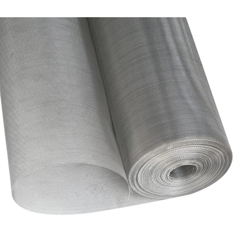1pcs 304 Stainless Steel Woven Wire Mesh, Wire Mesh 6-400 Mesh, Metal Filter Mesh, Rodent Proof, Insect Proof Mesh Accessories(50cm x 100cm,300 mesh)