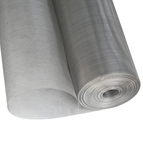 GNYOUS 304 Stainless Steel Woven Wire Mesh 1pcs, Filter Wire Mesh 20-500 Mesh, Screening Filter Wire Mesh, Filter Sheet Mesh, Industrial Fixed Tool Mesh(50cm x 200cm,60 Mesh)