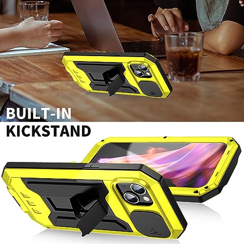 Protection objectif iPhone 15 Plus coque Gorilla antichoc aluminium jaune - 4