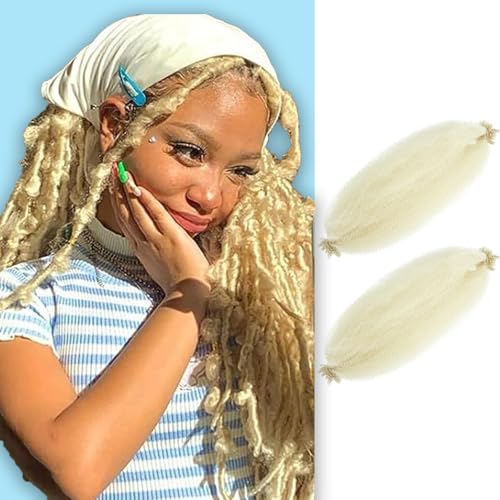 Afro Twist Hair Pre Separated Springy Afro Twist Hair Pre stretched Wrapping Hair for Soft Locs Afro Spring Twist Hair Marley Twist Braiding Hair Extensions (30 Inch (Pack of 2),613#)
