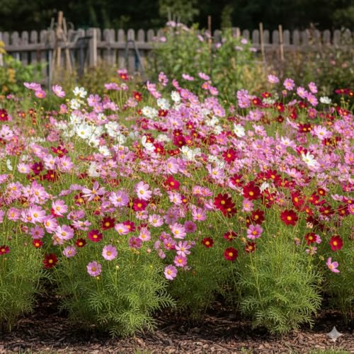 Cosmos Bipinnatus Dwarf Sensation Mixed Cut Flowers Garden.100 Seeds