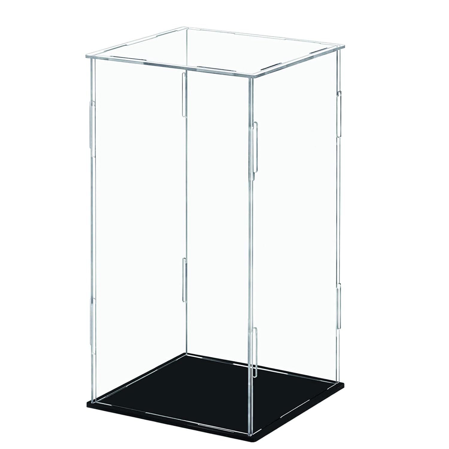 Self-Assembly Acrylic Display Case,Deluxe Dustproof Showcase,Cube Countertop Box for Pop Figures Collectibles Toys,Need Remove The Protective Film (8.7x8.7x15.5 inch; 22x22x40 cm)-image-42