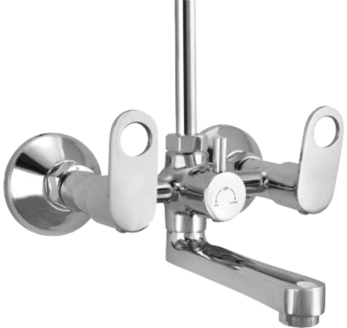 Qblu Brass Wall Mixer with 190mm L-Bend Pipe & Flange for Overhead Shower, Corrosion Resistance & Leakage Proof (Chrome Finish, Rio) (B0CH38D7BM) Amazon Price History, Amazon Price Tracker