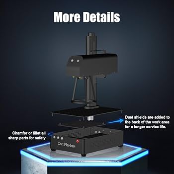 Amazon.com: ComMarker B4 20W Max Fiber Laser Engraver with