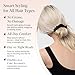 Kitsch Satin Scrunchies for Women – No Crease Hair Ties – Soft Satin Hair Scrunchies for Girls – Frizz Free, Gentle, Stylish Hair Accessories – Black, 5 pcs