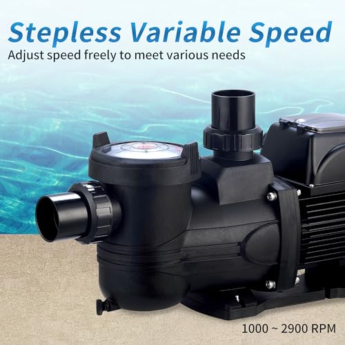 Hysum 1.5Hp Variable Speed Pool Pump With Ie4 Motor For In/Above Ground Pool thumb #2