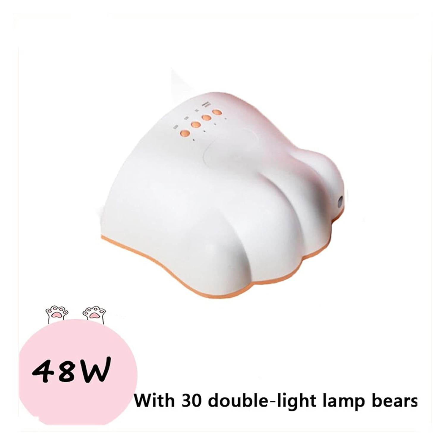 48W Cat Paw Lamp UV Nail Dryer 30LEDS Automatic Induction Ultraviolet Ice Lamp Four Gears Timer 5s / 30s / 60s Manicure Tool