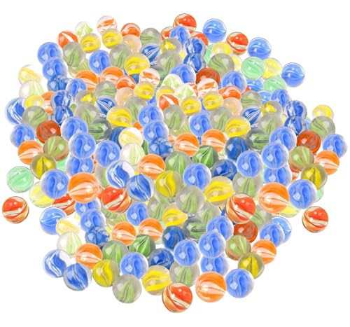 ARSUK Glasmurmeln 170 Stück Katzenauge Ø16mm – Bunte Murmeln Rot, Blau, Gelb, Grün – Großpackung (~955g) für Murmelspiele, Murmelbahn, Basteln & Dekoration ARSUK Glasmurmeln 170 Stück Katzenauge Ø16mm – Bunte Murmeln Rot, Blau, Gelb, Grün – Großpackung (~955g) für Murmelspiele, Murmelbahn, Basteln & Dekoration