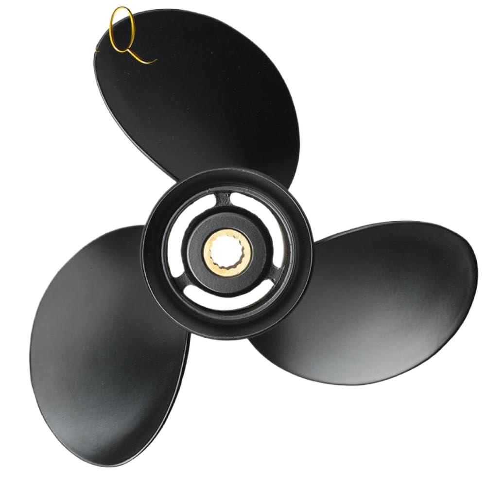 362-64101 14 Spline Elabora esternamente in Alluminio 9 25x9 Compatibile con i Motori della Barca da 9 CHP da 9 CHP da 20 CV Sostituisce la Parte OEM per Vari Modelli