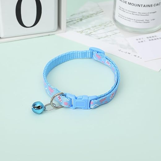 Fancy Comfortable Pet Collar Light Blue