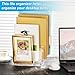 Chunful Acrylic Desk Organizer, 5 Section Desk File Holder Sorter Stand Rack Vertical Organizer Desktop Vinyl Storage Display for Record Album Book Magazine Document Home Office(Clear)