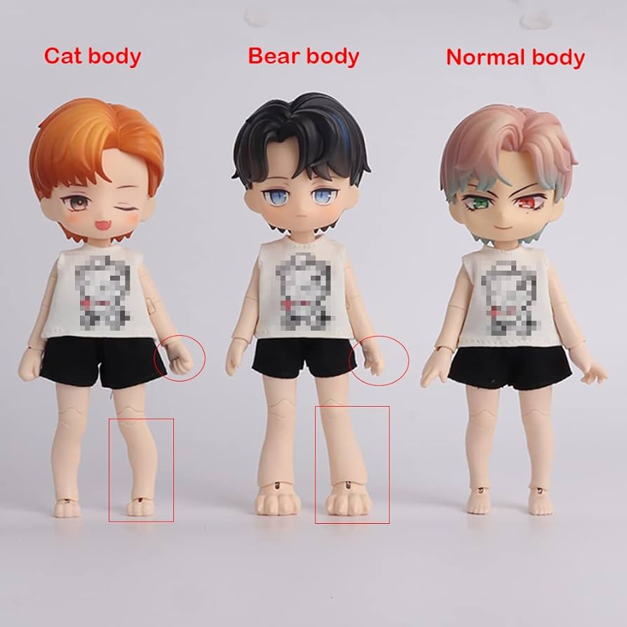 Amazon.com: XiDonDon New 1/12BJD Doll Body for GSC Head,OB11