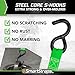 SmartStraps Ratchet Straps - 6ft GRN Padded Ratchet 2pk 1,500lb , green -SMAR138