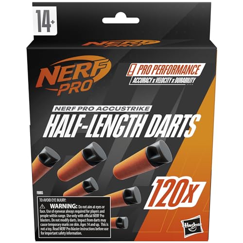 NERF Pro AccuStrike Half-Length Darts, 120 Darts...