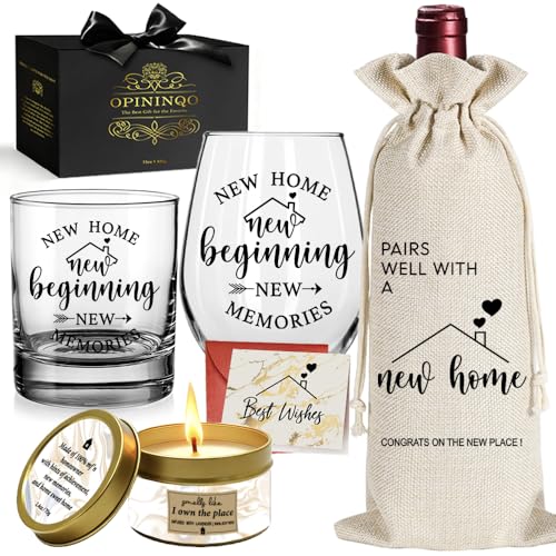 House Warming Gifts New Home 2026 - New Home Wine Glass Housewarming Gifts for New House -...