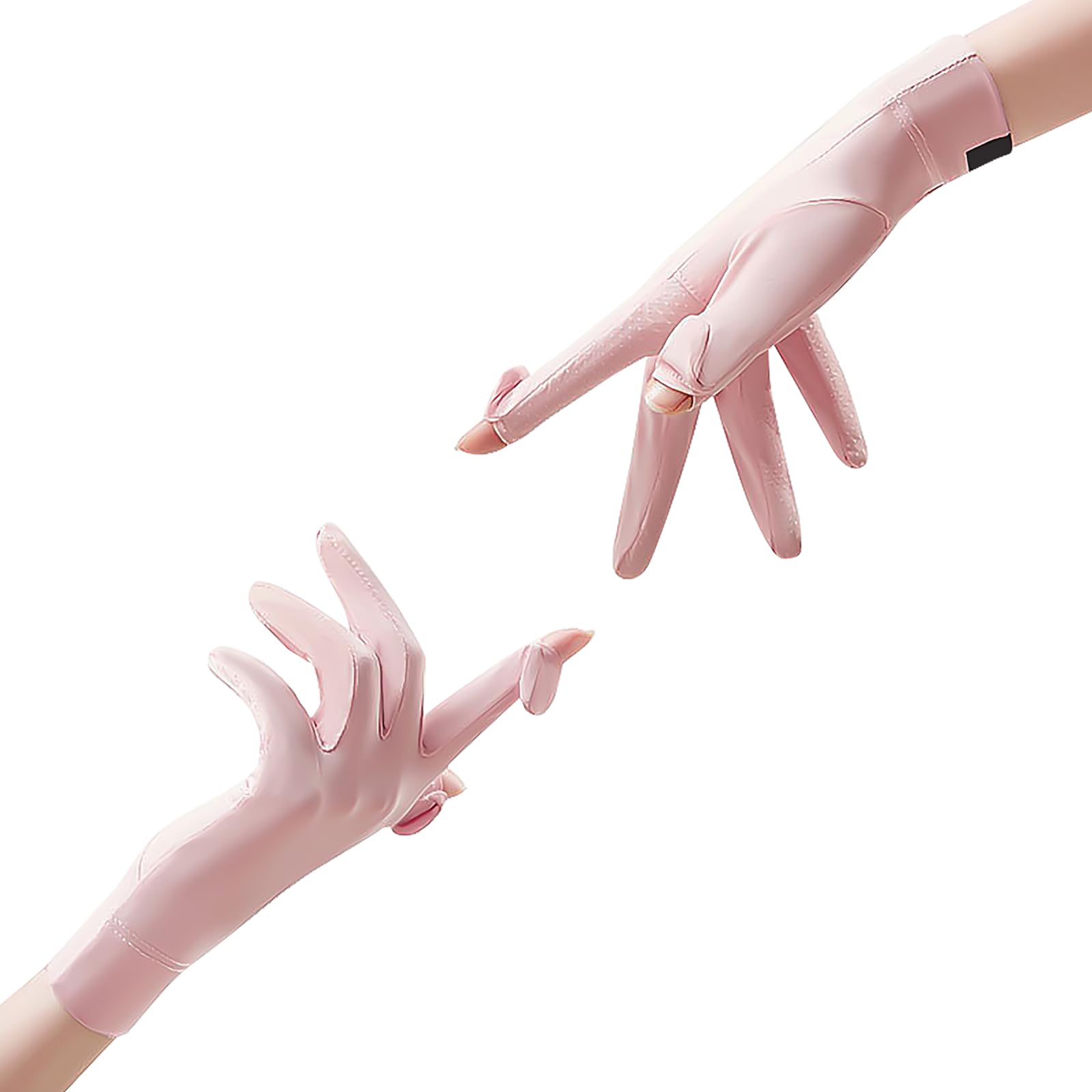 FakeFace Gants de Protection UV Femme Respirent UPF 50+ Eté Léger Gants Antidérapants à Écran Tactile Gants de Conduite Doigts Complet pour Randonnée Cyclisme Golf Pêche