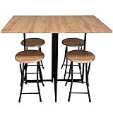 tabouret de bar but Medidas Mesa:100x70x75cm y Taburetes :ø30x45cm