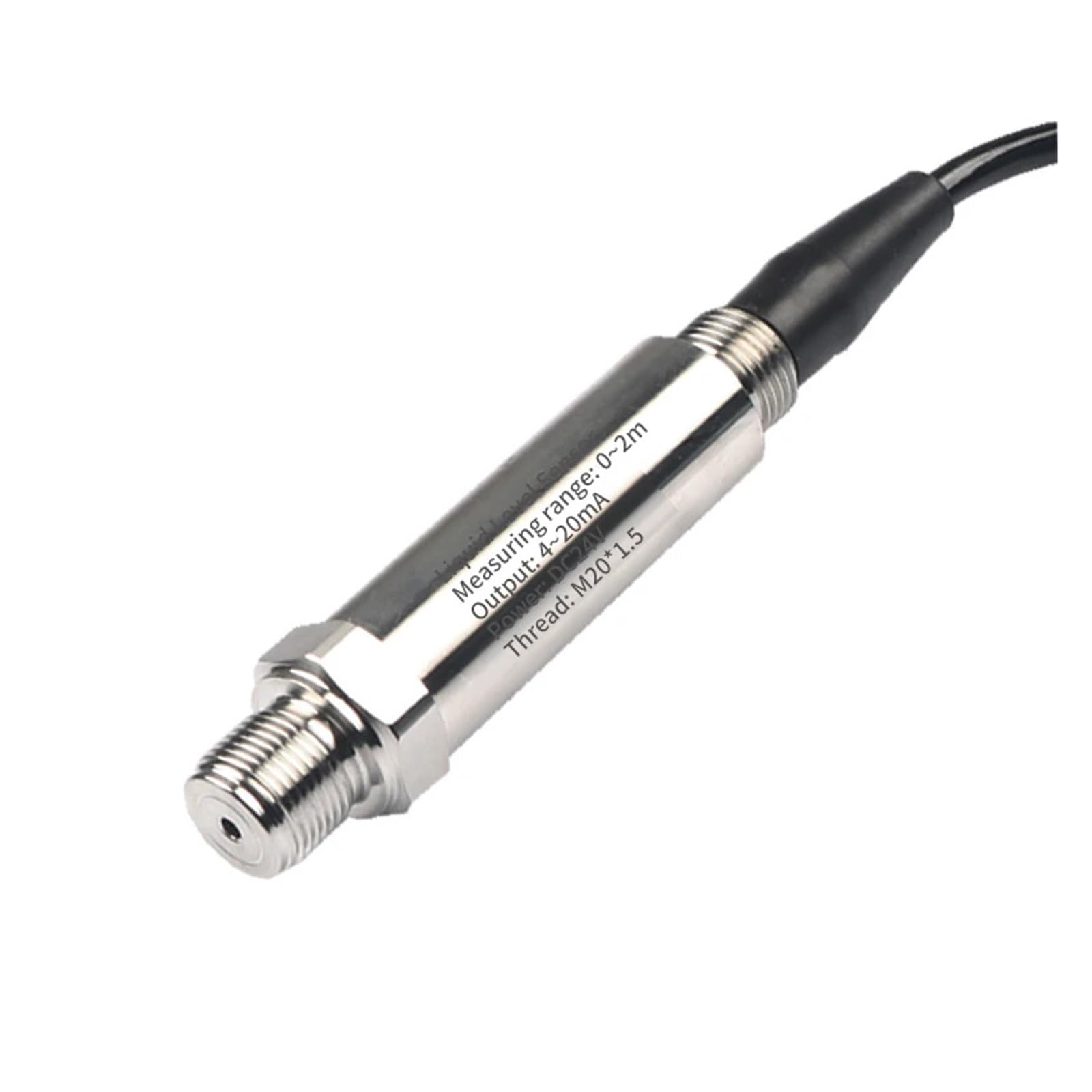 Transmisor de presión Sumergible de Combustible, Rosca de 1m for Tanque de camión, transmisor de Nivel de Agua hidrostático piezoeléctrico de 0-5v(0-40Kpa (4000mm Water))