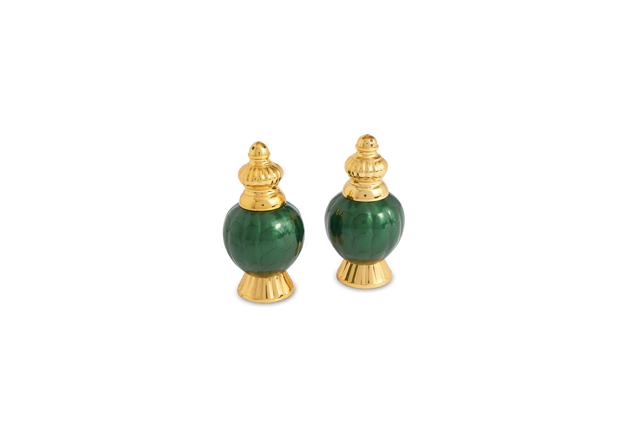 Julia Knight Peony Collection Table Accessory, One Size, Gold Emerald
