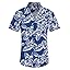 Floral White and Blue