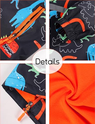 Happy Cherry Kid Boy Girl Camoflage Prints Waterproof Windbreaker Hoodie Jacket Fleece Coat 4-12Y4