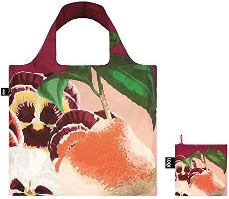 Vista 2 de LOQI Botany Pear - Bolsa de compras reutilizable, multicolor