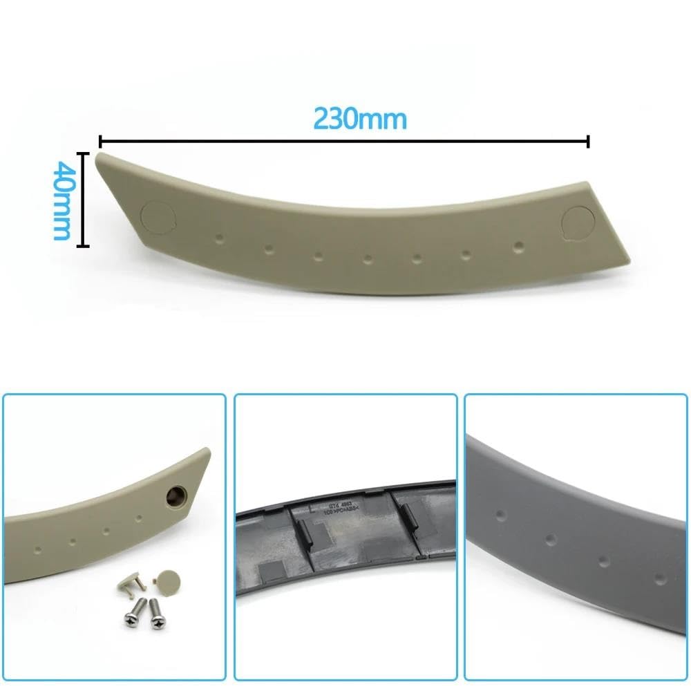 2 Pezzi di Ricambio per Maniglia Porta Sinistra Destra Interna Auto per VW per Beetle 1998 1999 2000 2001 2002 2003 2004 2005 2006 2007 2008 2009 2010(Gray-Left)