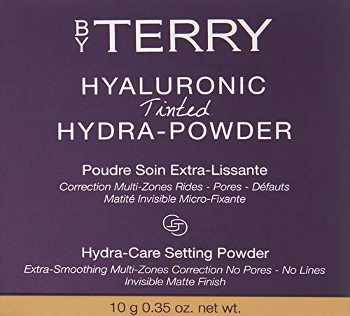 By Terry Hyaluronic Tinted Hydra-Powder, Non-Drying Loose Face Setting Powder, Blur Imperfections & Mattify, Medium Fair, 0.35 Oz #TOP1