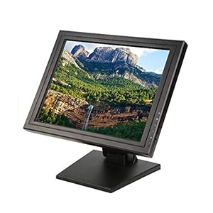 17 Inch LCD Touchscreen Monitor – LED Display Retail Cash Register w/Multi-Position POS Stand for Business, Restaurant, Supermarket, Grocery, Pharmacy, Retail Cash Management Order Taking/Tracking