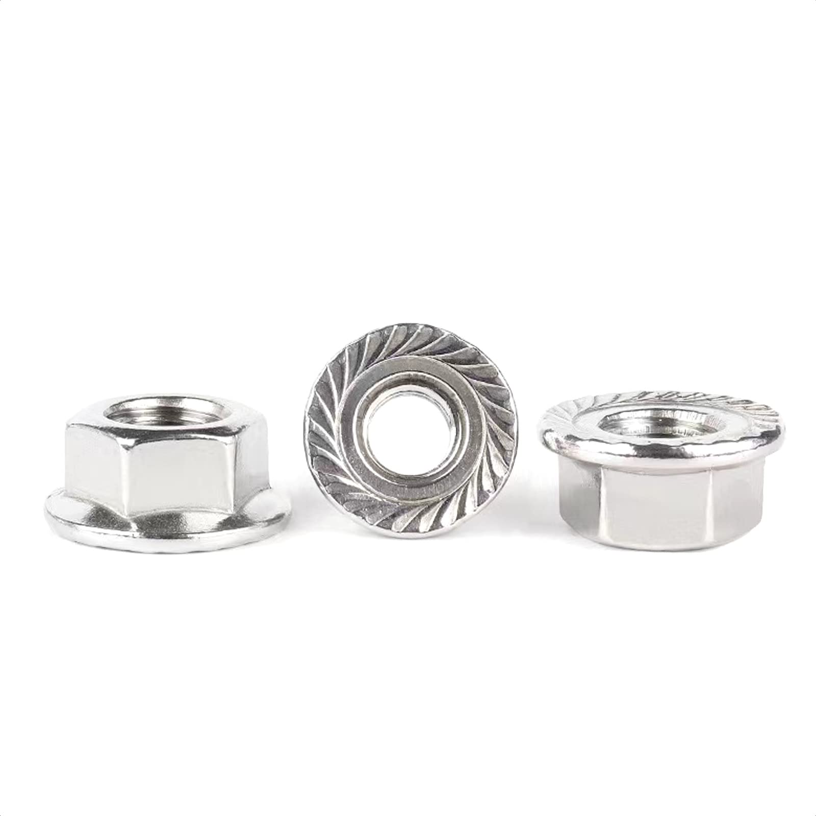 5 Dadi A Flangia In Acciaio M12-1.25 - Filettatura Fine JIS - Zincati, Grado 10.9 - Rivercity Fastener - Foto 2