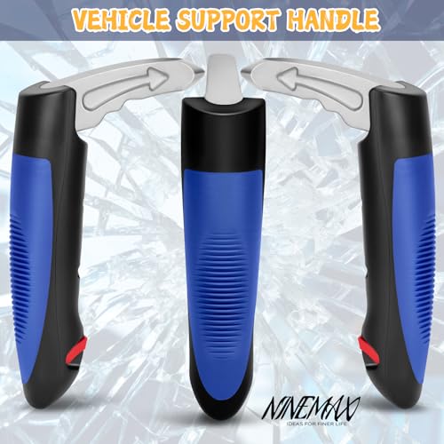 NINEMAX Einstiegshilfe Auto Senioren, Ausstiegshilfe Auto für Ältere Menschen, Haltegriff Autogriff Zum Aussteigen Mobilitätshilfe Grip Helfer, 1 Stück (Blau)
