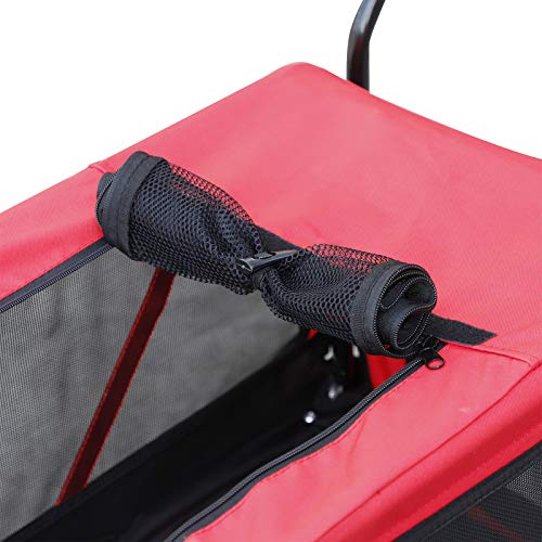 image for Aosom Elite-Jr 2-in-1 Dog Pet Bicycle Trailer/Jogging Stroller with 36