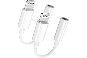 iPhone Headphones Jack Adapter 2 Pack