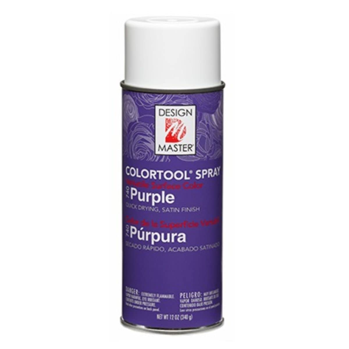 Oasis Design Master Color Spray – For Fresh Flowers, Wood, Metal, Wall, Glass, Fabric | Smooth Finish, Fast-Drying – 340gms (Purple)