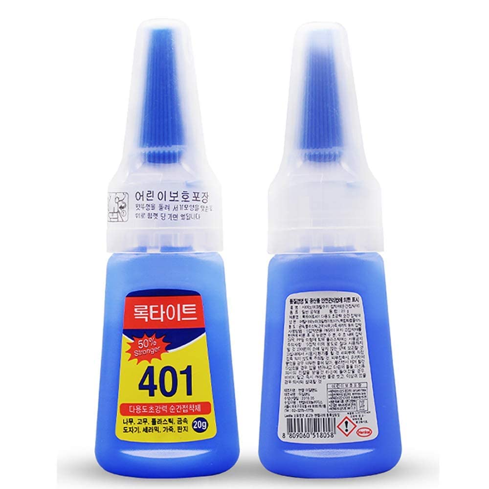 THR3E STROKESS Nail Glue - Super Glue Stronger For Artificial Or Fake Nails,Nail Art 20g - Bottle 401 Rapid Fix Handmade Adhesive Quick Dry (clear, pack of 1)