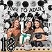 Holkcog 18th Birthday Decorations for Girls Boys, Time To Adult 18 Years Old Party Banner Cake Topper, Happy 18th Birthday Gifts Glitter 18 Years Party Supplies Party, 18s sign