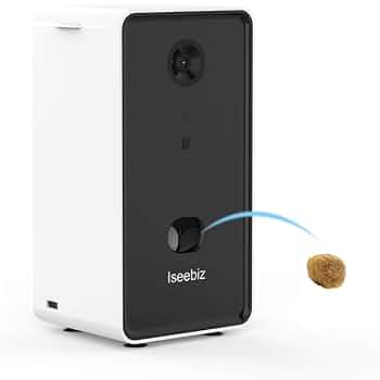 10008 Iseebiz ドッグカメラ 飛び出すおやつ　ホワイト Amazon | Iseebizドッグカメラ ペットカメラ 飛び出すおやつ