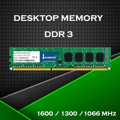 Image of 2 GB DDR3 1600MHz Desktop RAM (Memory) U-DIMM | Long-DIMM | DT PC3-1600 Single Channel Memory