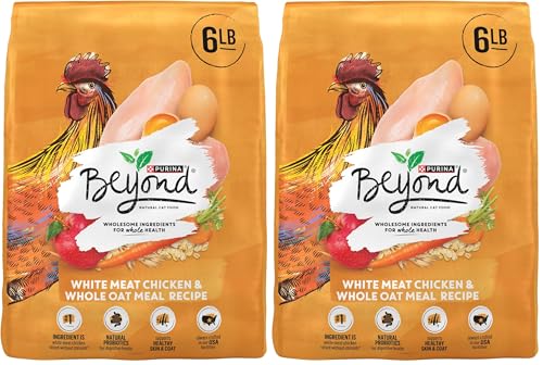 Image of Purina Beyond Natural Dry Cat Food Wholesome Ingredients for Whole Health White Meat Chicken and Whole Oat Meal Recipe - 6 lb. Bag (Pack of 2)