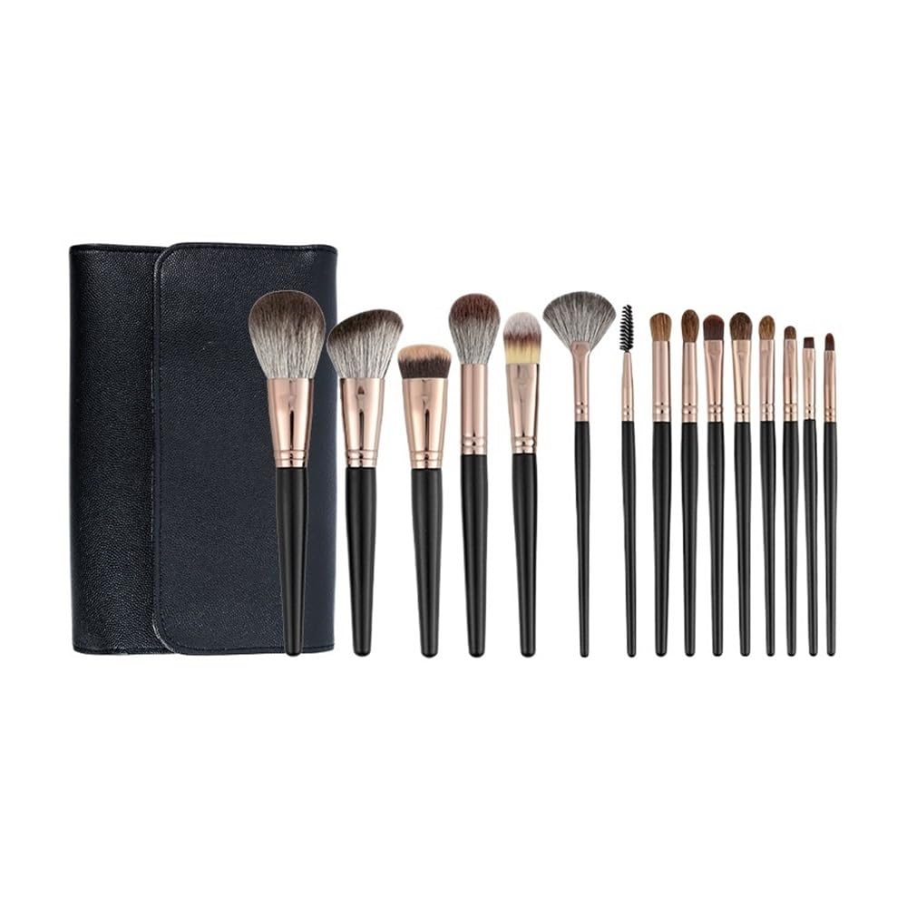 Juego De Brochas Maquillaje Pelo Animal For Polvos Sueltos, Manchas Cuidado, Perfecto For La Escuela Y El Uso Diario Herramientas de Maquillaje
