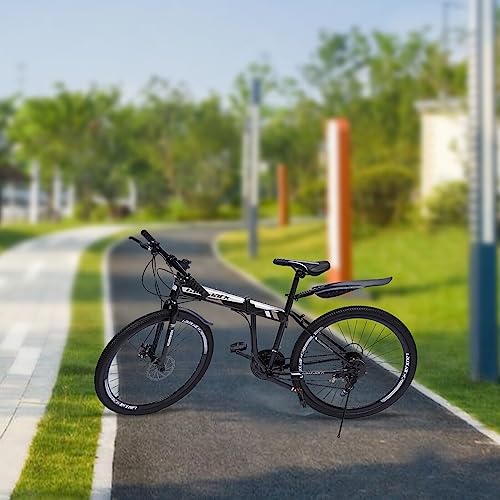 Fetcoi 26-Zoll-Falt-Mountainbike Erwachsenen Fahrrad 21-Gang-Falt-Rennrad...