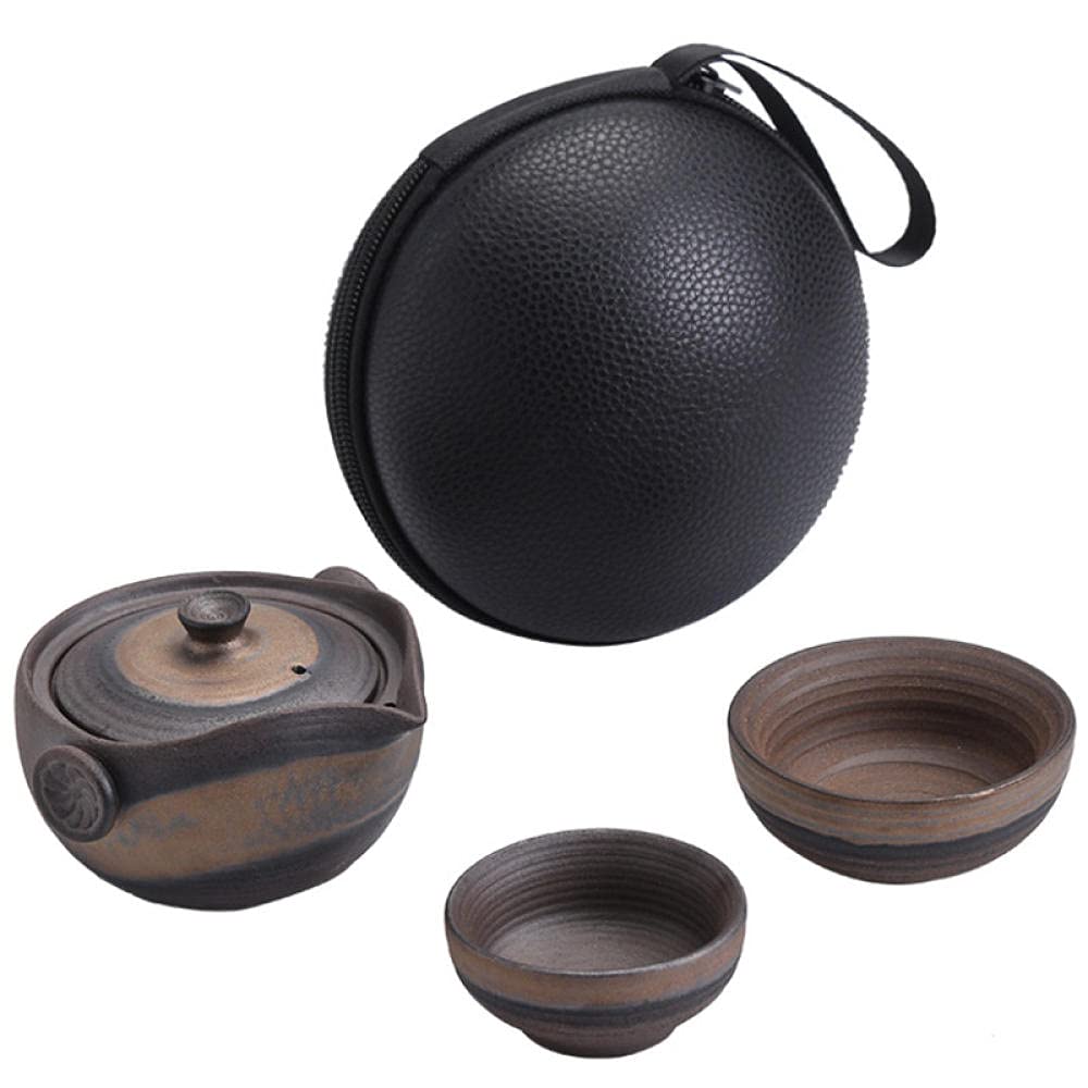 Tetera Juego De Té Teapot Tetera De Té Tea Kettle Conjunto De Té De Cerámica Hecha A Mano Incluyendo 1 Olla + 2 Tazas Creativa Retro Tetera De La Tetera De La Tetera De La Tetera De La Oficina De La O
