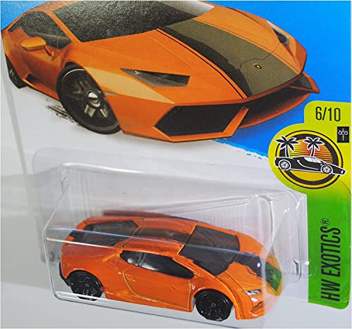 Hot Wheels Lamborghini Huracán LP610-4 1:64 naranja miniatura 5